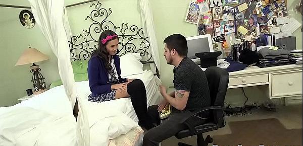 Bible teacher feeds Maya Grand his cock